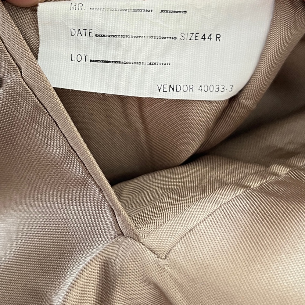 Vintage Stafford Camel Hair Wool Blend Tan Sport Coat Blazer Jacket Men’s 44R - Picture 13 of 14